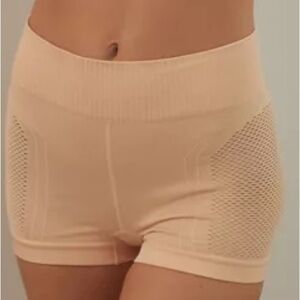 Urban Outfitters Out From Under Echo Seamless Sports Shortie - Beige Neutral Tan